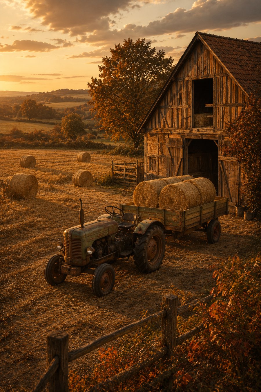 Landwirtschafts-Simulator: Feldarbeit in der Abendsonne – LS19 Server mieten