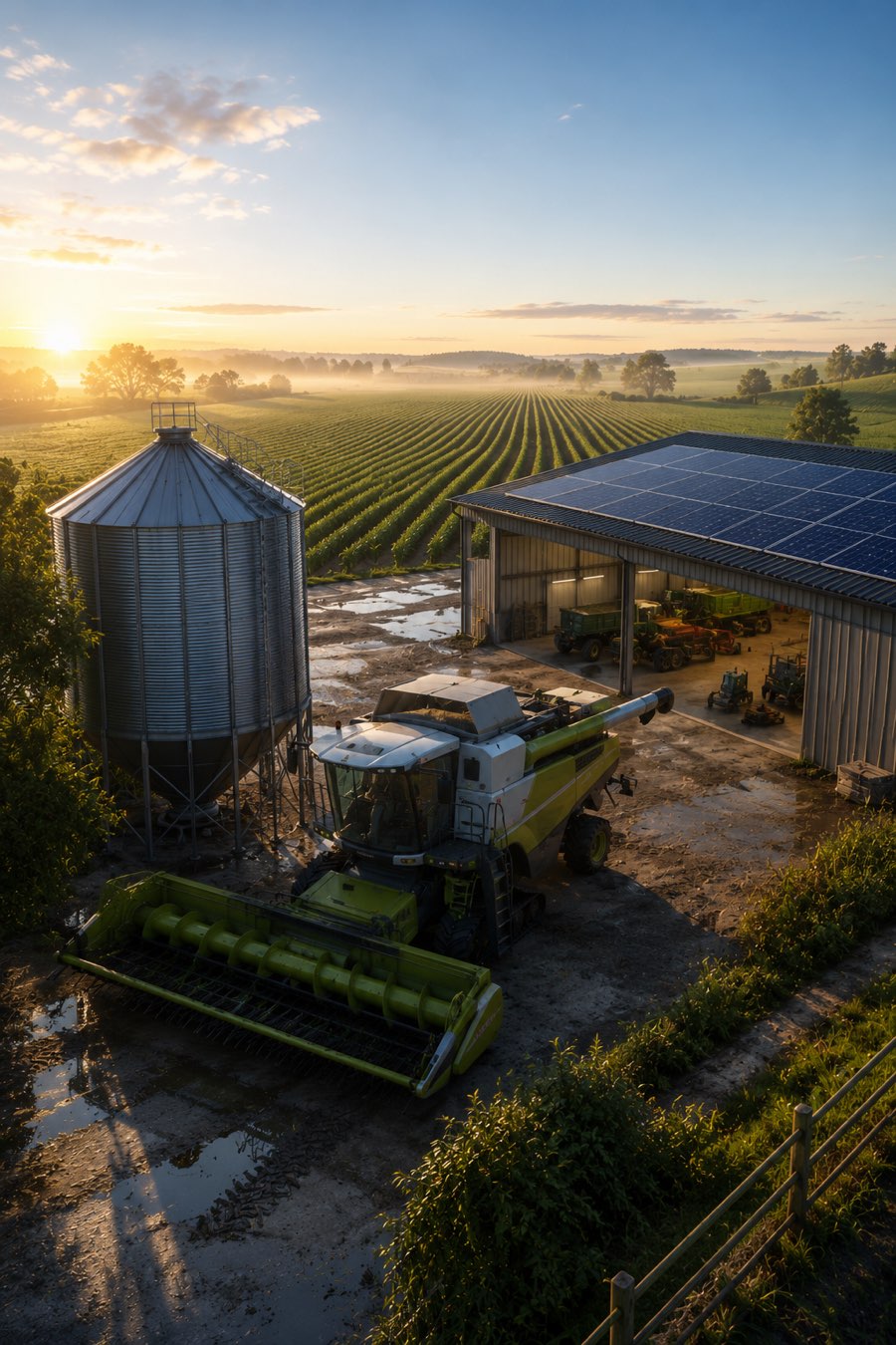 Landwirtschafts-Simulator: Feldarbeit in der Abendsonne – LS25 Server mieten