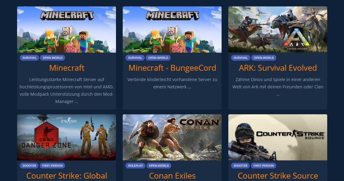 GAMESERVER MIETEN BEIM BESTEN ANBIETER visual data 3